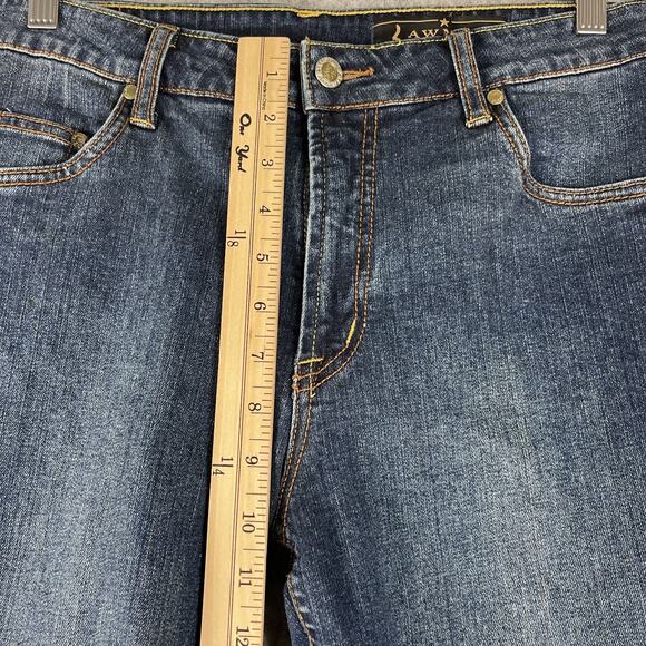 Lawman Jean Womens 9/10 Dark Wash Stretch Bootcut Mid Rise Western Cowgirl Rodeo - Picture 5 of 15